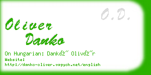 oliver danko business card